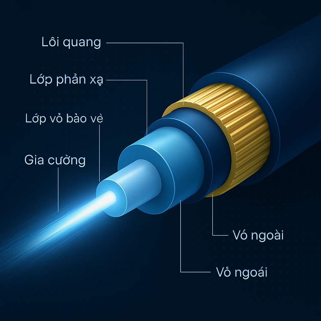 Cấu tạo Internet cáp quang