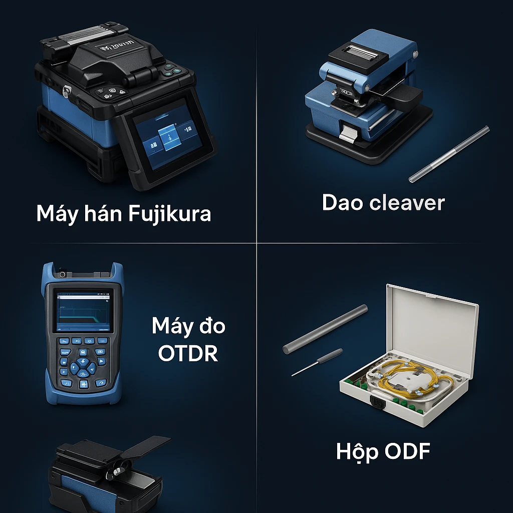 Thiết bị chuyên dùng để hàn cáp quang