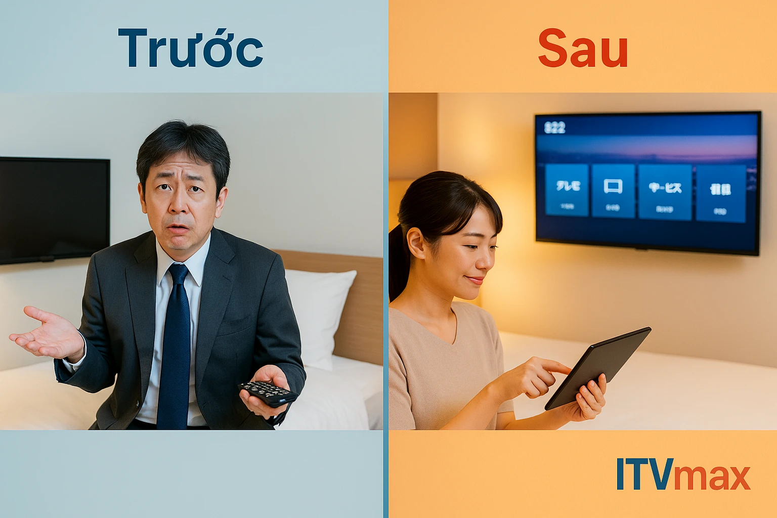 So sánh khách sạn có công nghệ vs không có