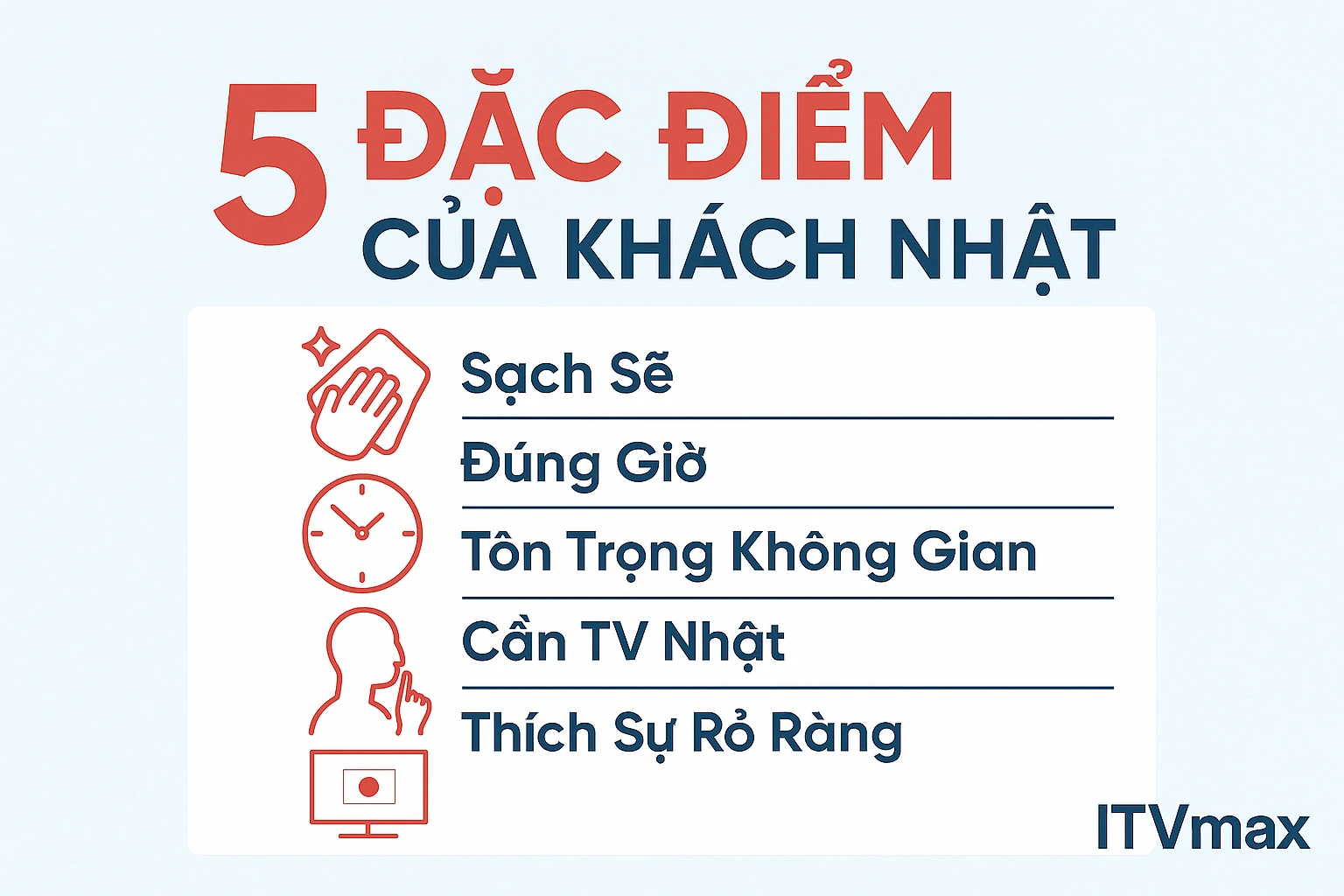 Những điều khách Nhật KHÔNG thích (thường gặp ở khách sạn Việt)