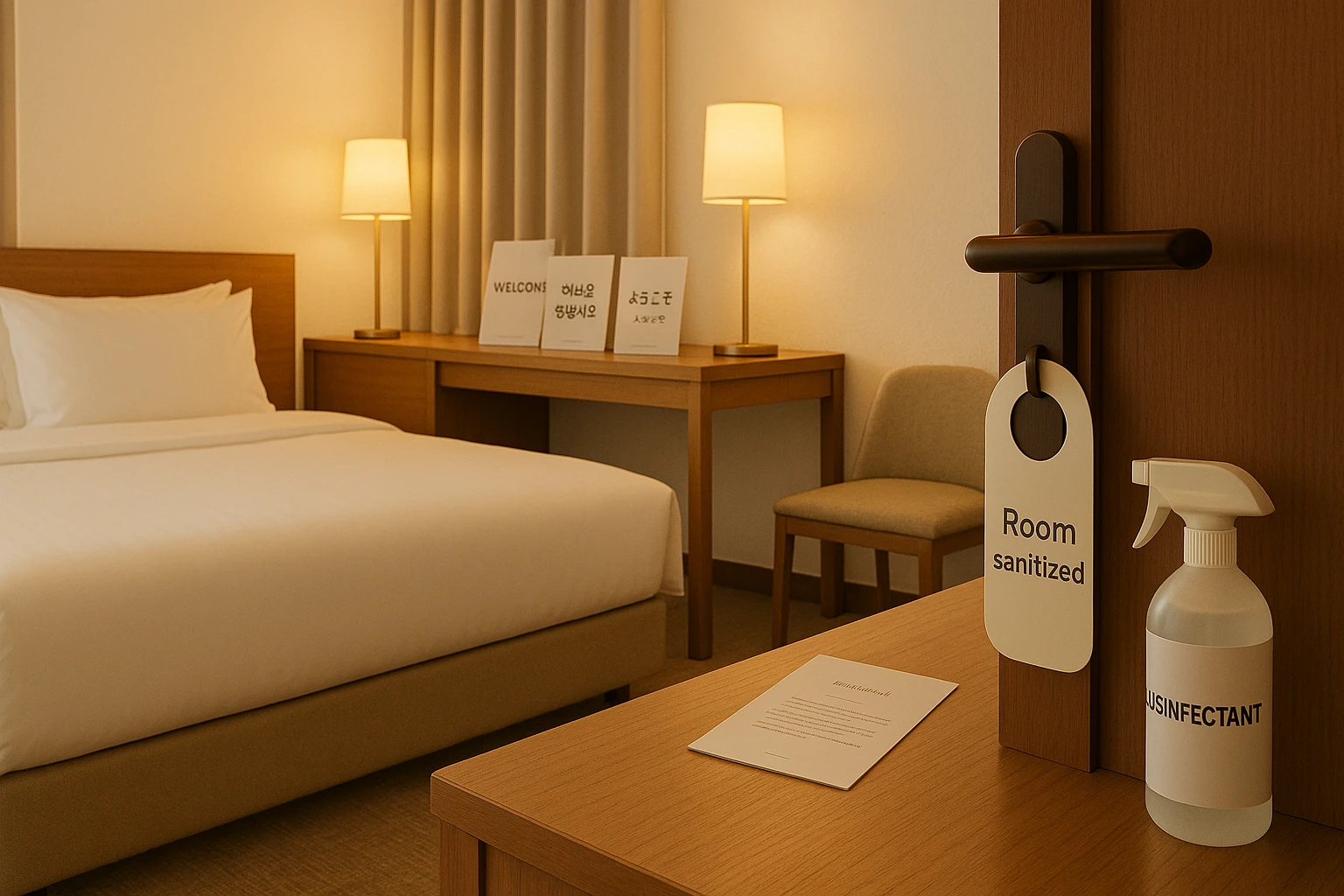 khách quốc tế cực kỳ nhạy cảm với vệ sinh, khử khuẩn và an toàn