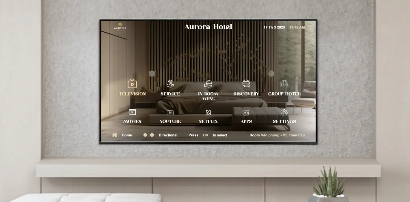 Giải Pháp Android TV Chuyên Dụng Cho TV Khách Sạn Hiện Đại